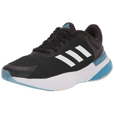Imagem de adidas Tênis masculino Response Super 3.0, Core Black/Ftwr White/Pulse Blue, 45