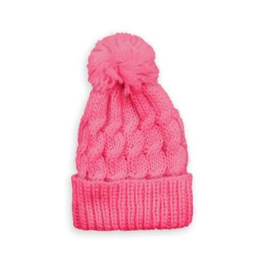 Imagem de Touca com Pompom - Rosa frio quentinha feminina - REDSTAR