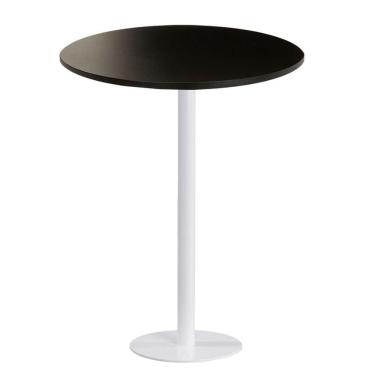 Imagem de Mesa Pisa Beta Bistrô Fratini 107,50cm (a) Disco Redondo Branco Tampo Mdp Redondo Branco 70cm (l)
