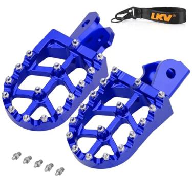 Imagem de LKV Apoios Para Pedais De Motocicleta Cnc Bicicletas Terra, Pedais, Azul, Compatível Com Sur Ron Light Bee S/X Segway X160 X260 Crf150F Crf230F Kdx200 Talaria Sting Mx3 Mx4 Xxx Taparia