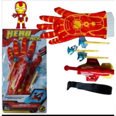 Imagem de Brinquedo Luva Lançador Homem Ferro Lança Teia - Soberana Brinquedos