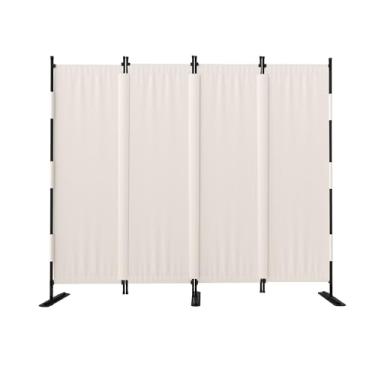 Imagem de GOJOOASIS Divisor de quarto com 4 painéis de tela dobrável de privacidade, divisórias de quarto pequenas portáteis divisórias de parede de 223,5 cm para separação de cômodos, divisória sanfonada sem