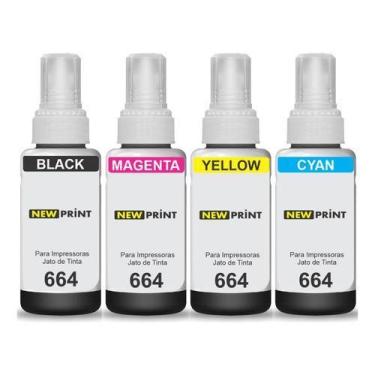 Imagem de 4x Refil Tinta Compatível Epson L555 L380 L495 L575 - New Print