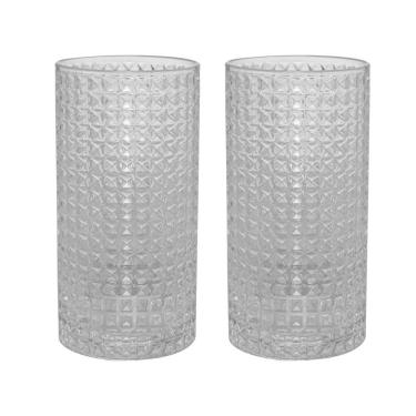 Imagem de Conjunto 02 Copos Altos de Vidro 400 ml Spike Wolff