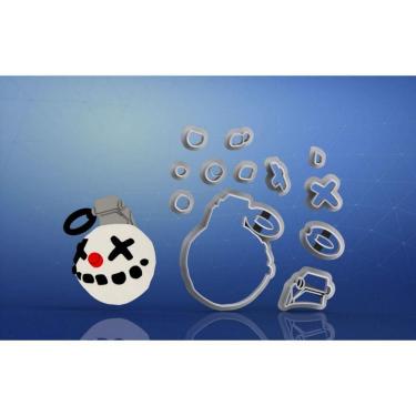 Imagem de Cortador Fortnite Granada de Gelo Modular Tamanho 5cm