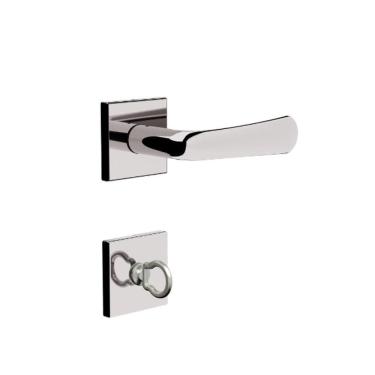 Imagem de Fechadura 3f Banheiro 742b124 Ros. Quadrada Cromado