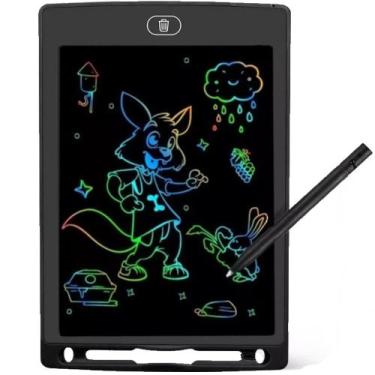 Imagem de Lousa Tablet Preto Brinquedo Infantil Escrever Desenhar 10P - Xtrad