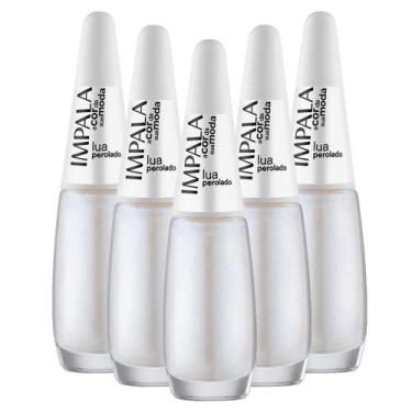 Imagem de Kit 5 Esmaltes Coleção A Cor da Sua Moda Cor Lua Impala