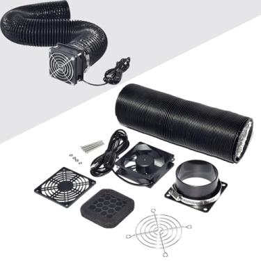 Imagem de Kit de exaustor de impressora 3D BIQU com ventilador de 4300 RPM, kit de ventilador de exaustão de fumaça funciona com capa de barraca de gabinete de impressora 3D, como abrigo de panda, odores de