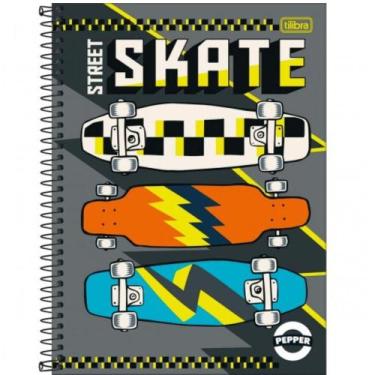 Imagem de Caderno capa dura 16 matérias pepper 256 folhas - Tilibra