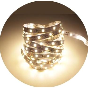 Imagem de Fita Led Branco Quente 1 Metro (99cm) 2835 12v P4 Dupla Face