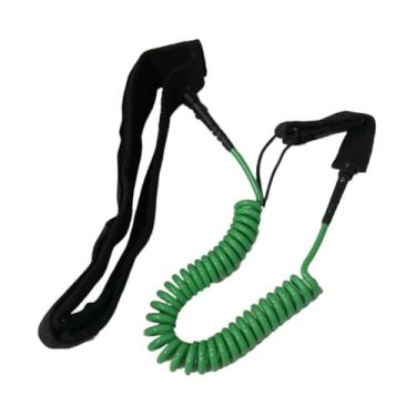 Imagem de Fenteer Corda para prancha de surfe reta, 10 pés, corda para cintura, cinto para longboard, esportes aquáticos, caiaque para adultos unissex, Verde