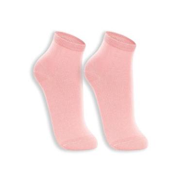 Imagem de Kit 2 Pares de Meias Cano Médio Lupo 4576-088, Rosa