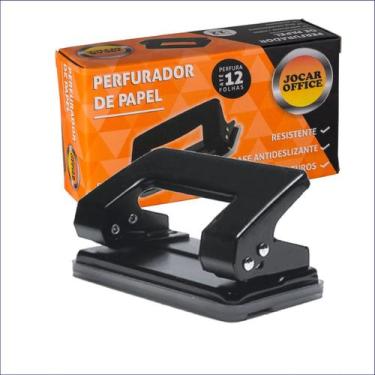 Imagem de Perfurador de Papel 2 Furos Manual para Escritório e Escola - Jocar Of