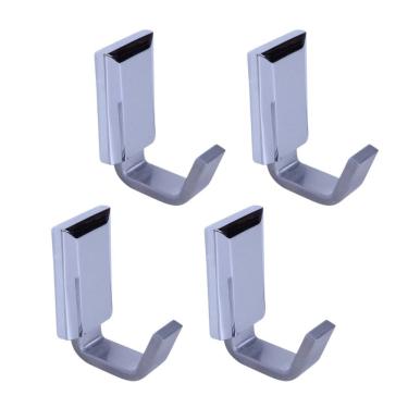 Imagem de Kit com 04 Cabides Alumínio Classic - Cl3060 Ducon Metais Cromado