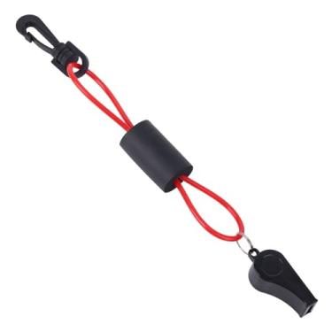 Imagem de Apito de Barco com Cordão, Som Alto Apito Segurança para Sobrevivência Acessório de Emergência para Caiaque Campismo Caminhada Nadador-Salvador Equipamento Resgate