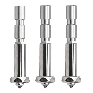 Imagem de Pacote com 3 bocais Kobra 3 Max integrados de aço endurecido para impressora 3D Anycubic Kobra 3 Max/Max Combo - Substituição de cabeça de impressão Hotend de alta velocidade de fluxo rápido (0,4/0,6