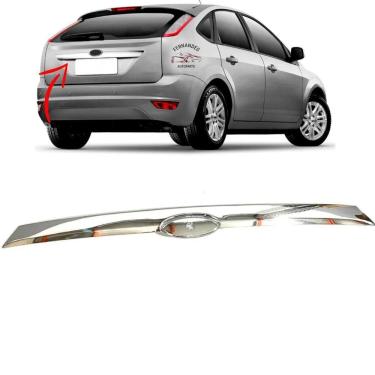 Imagem de Friso Cromado Tampa Traseira Focus Hatch 2009 10 11 12 13