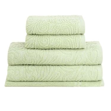Imagem de Jogo de Toalhas Buddemeyer Liz Extra Soft Banho Verde 5 peças