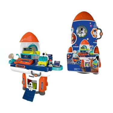 Imagem de Playset Espacial Com Foguete Astronauta Veículo Luz E Som - Xalingo, 3