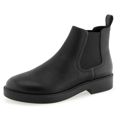 Imagem de Aerosoles Bota feminina Poshan no tornozelo, Couro de bezerro preto, 42