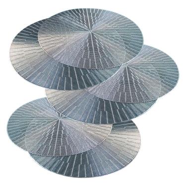 Imagem de Jogo Americano 10 Peças Mesa Posta Mesa Redondo Linha Luxo