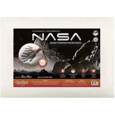 Imagem de Travesseiro Nasa Duoflex Bege 45cmx65cm Espuma 100% Duoflex