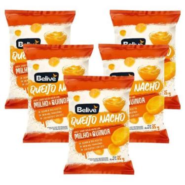 Imagem de Kit 10 Snacks De Milho E Quinoa Queijo Nacho 25g Belive