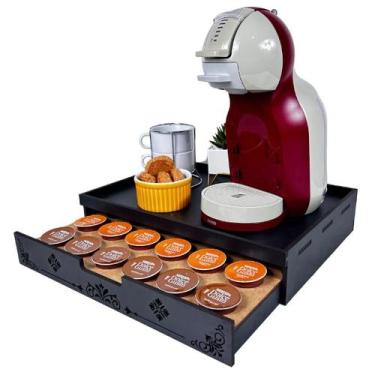 Imagem de Bandeja Porta Cápsulas 41x30 Dolce Gusto Preto 24 Unidades - Facris