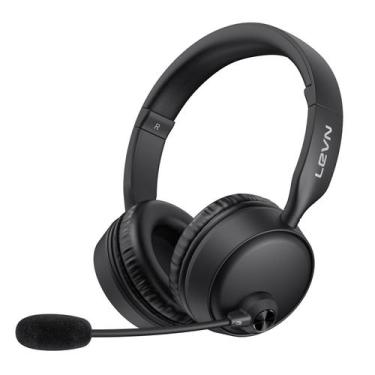 Imagem de Fone de ouvido Bluetooth LEVN com microfone 60 horas de tempo de traba