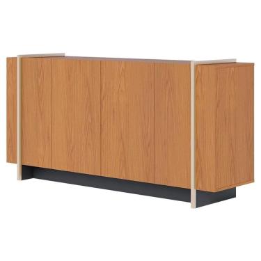 Imagem de Balcao Buffet 160 Cm Copacabana Dourado Freijo Colibri