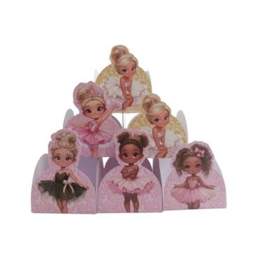 Imagem de Forminhas para Doces Tema Bailarinas— Decoração de Festa Infantil, Lembrancinha, Mesa de Doces Personalizada — Kit com 50 unidades