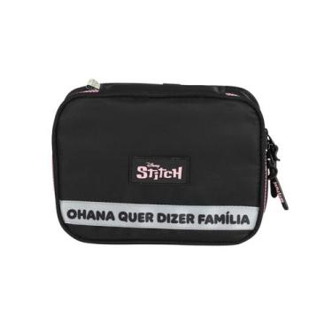 Imagem de Estojo Box Escolar Juvenil Menina Lilo Stitch - Maxlog, preto