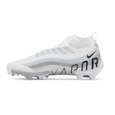 Imagem de Nike Chuteira de futebol masculina Vapor Edge Pro 360, Branco/preto-metálico prateado, 9
