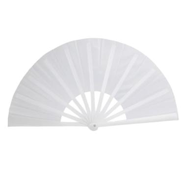 Imagem de Leque,Leque Grande, Kung Fu Tai Chi Apresentação Dança(branco,G)