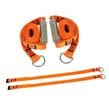 Imagem de Baoblaze Kit de amarração de toldo com 2 tiras, fácil de usar com tiras de segurança de mola de absorção de choque para lonas e trampolim ao ar livre