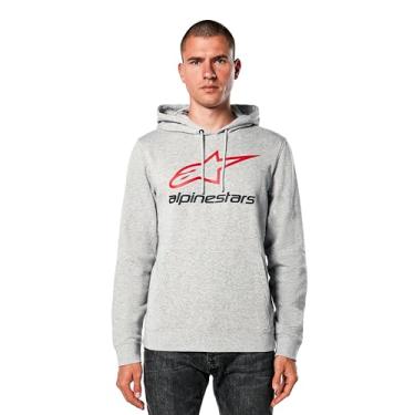 Imagem de Alpinestars 1214-51812-1131-L: Moletom com capuz Always 2.0 cinza mesclado/vermelho/preto G