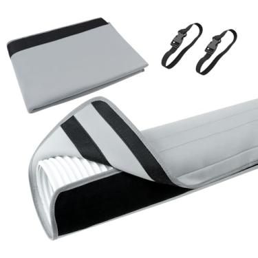 Imagem de tonhui Capa de mangueira portátil com isolamento AC, capa de mangueira de ar condicionado, envoltório de mangueira CA com isolamento térmico para mangueiras de exaustão de 12,7 cm e 15 cm de diâmetro