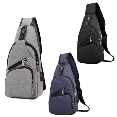 Imagem de Bolsa Mochila De Peito Tiracolo Pochete Bolsa Impermeável Transversal Masculina(aleatoria)