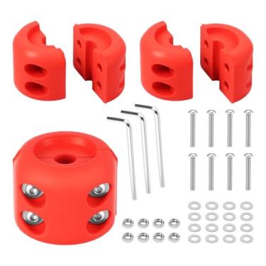 Imagem de 3 peças de rolha de guincho de borracha, linha de trava de gancho para corda sintética, trava de gancho de cabo de guincho para proteções de gancho de reboque ATV UTV ORV e decorações de carro