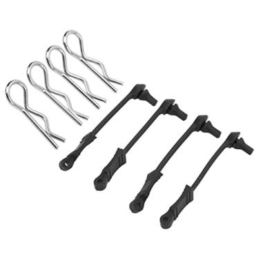 Imagem de Domary Retentores de Clipes de Casca do Corpo do Carro RC, Feitos de Borracha + Aço para 1/10 Carro RC, Adequado para Losi Lasernut U4, DB de Tenacidade, Granito de Arma, Rocha Grande, (Preto)