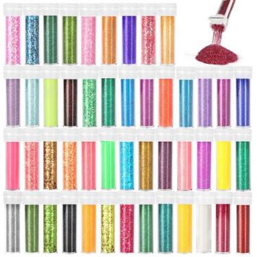 Imagem de Set de Brillantina Halobios 48 Colores Fina y Gruesa 576g