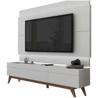 Imagem de Rack com Painel Para TV 55 Polegadas Branco Classic 3G 1.8 com LED - I