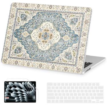 Imagem de AKIT Compatível com MacBook Air 13 polegadas 2025 2024-2022 M4 M3 M2 A3240 A3113 A2681, capa rígida para laptop padrão + protetor de tela + capa de teclado para MacBook Air 13,6 polegadas 2025