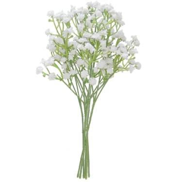 Imagem de Buquê de Mosquitinho Artificial com 5 Galhos de 63cm – Flores Sempre Viva Decorativas para Casamentos, Salas e Festas