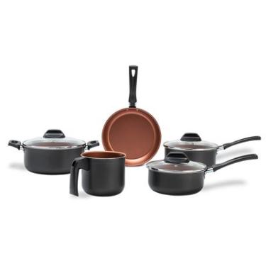 Imagem de CONJUNTO DE PANELAS 5 PEÇAS TOPÁZIO BRINOX