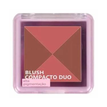 Imagem de Blush compacto dupla paleta de cores db04 ruby rose