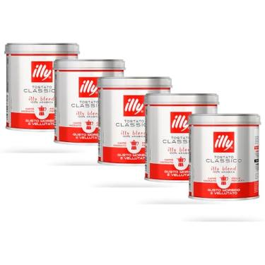 Imagem de Café Moído Illy Classico Filtrado Kit 5 Latas de 125g