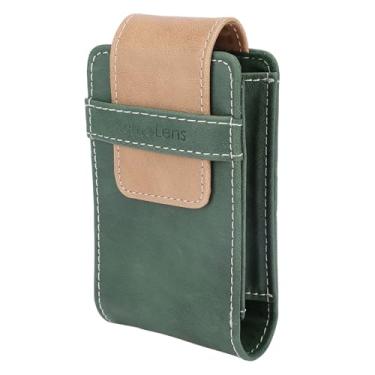 Imagem de Yctze Bolsa para Câmera, Estojo de Transporte de Viagem Adequado para Câmera Digital, Capa Protetora de Couro PU à Prova de Choque, Acessório de Fotografia de Viagem Estilo Vintage (Verde)