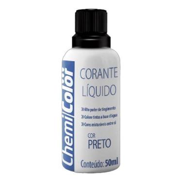 Imagem de Corante para tinta chemicolor 50 ml, Preto